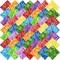 4"x 4" 200 PCS 100% Cotton Floral Fabric Squares Bundles Quilting Supplies for Sewing DIY & Quilt Beginners— Paisley